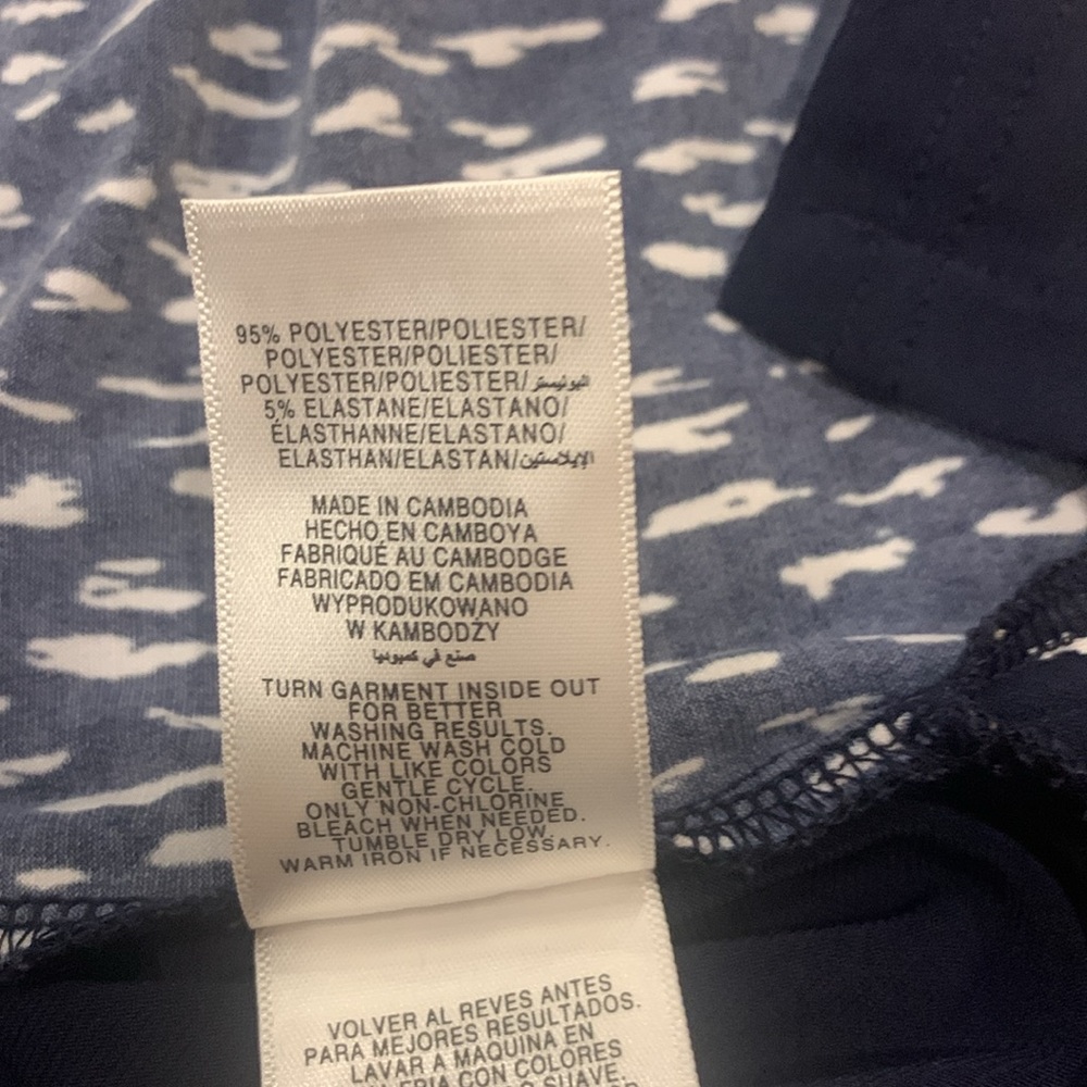 Jones New York Navy and White Sleeveless Top Size Large - Picture 5 of 6
